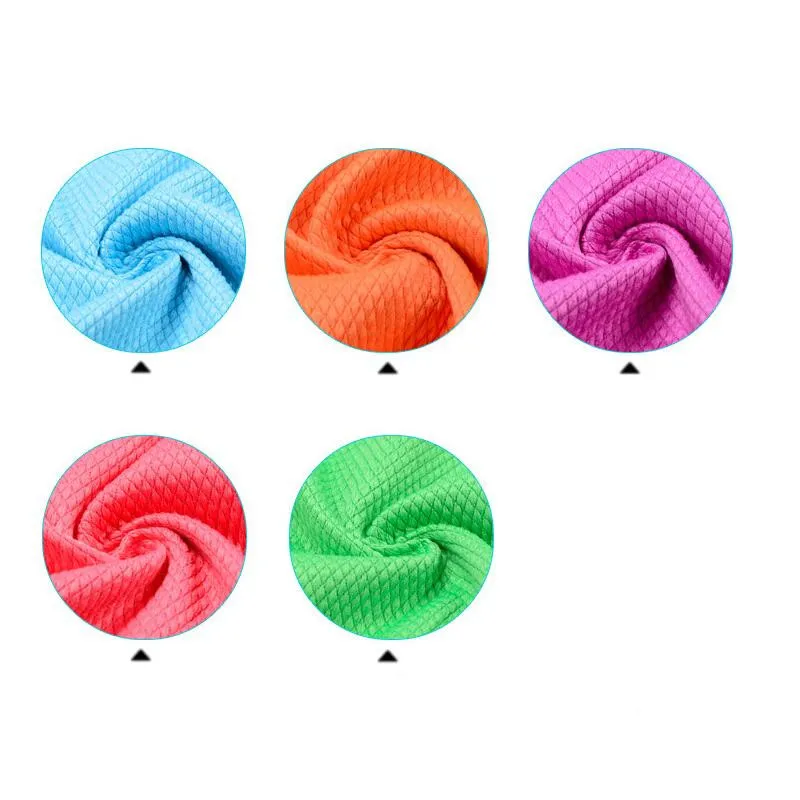 

30*40cm/11.8*15.7inch Microfiber Cleaning Towel Absorbable Glass Kitchen Cleaning Cloth Wipes Table Window Car Dish Towel Rag