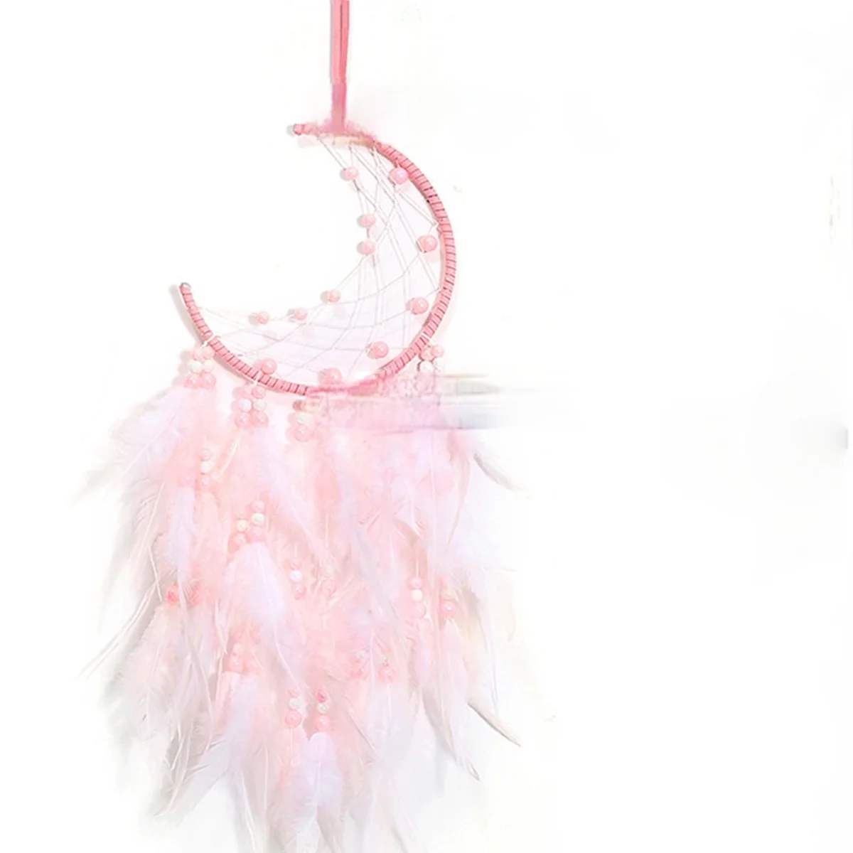 

Dream Catcher Moon For Girls Kids Home Decor Boho Home Decoration Accessories Beads Feather Wall Hanging Gift With Light