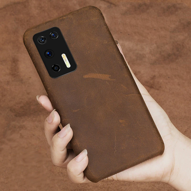 Чехол-накладка для Huawei P40, P30 Pro, Mate 20, 20X, 30 Pro, Lite, Y9, Y7, Y6, P SMART 2019, из натуральной кожи