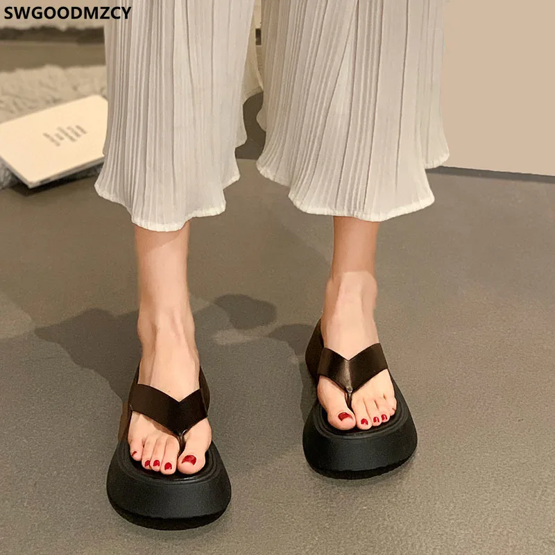 

Platform Shoes Slippers Women Summer 2021 Woman Slippers Ladies Slippers Flip Flops Women Slides Women Designer Zapatillas Mujer