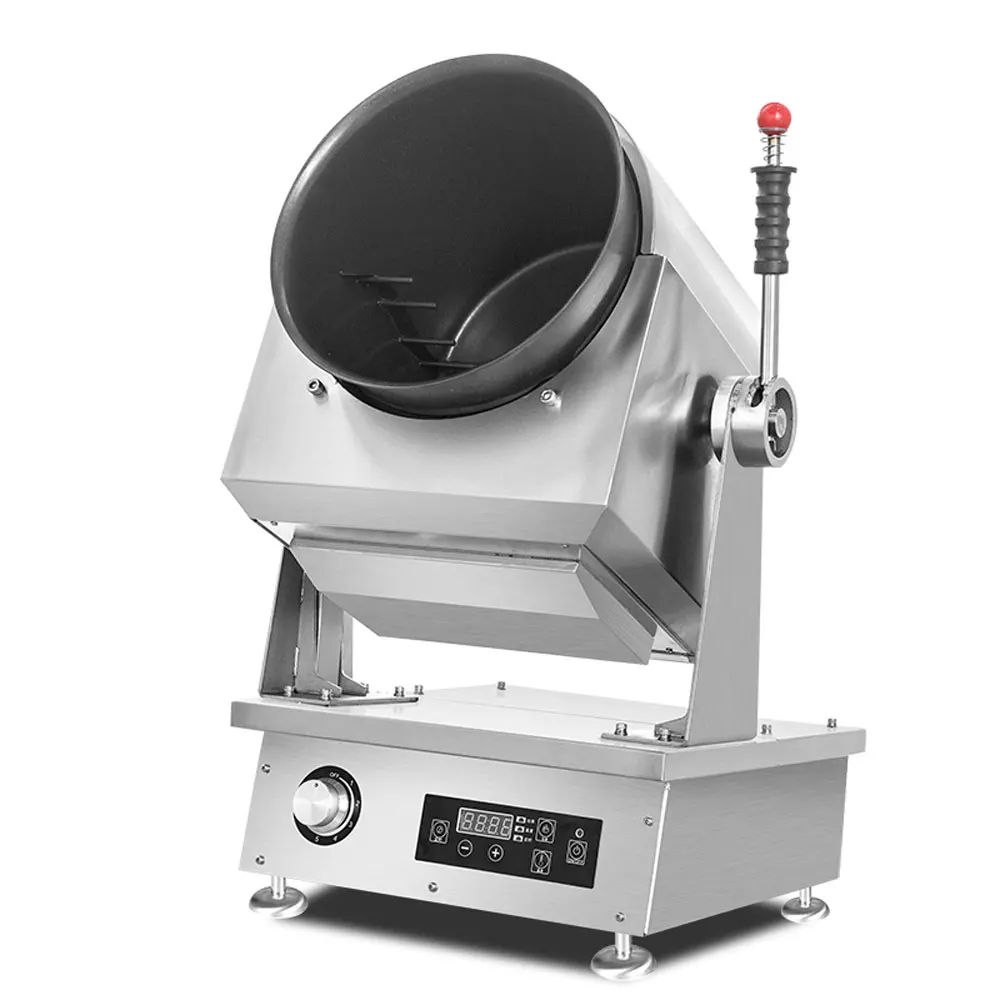 Commercial Electric Gas Cooking Machine Roller Type Stir-Frying Drum Semi-automatic Cooker Wok Intelligent Robot | Бытовая техника