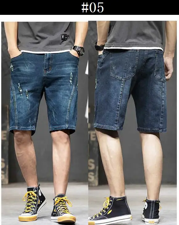 Brand Mens Jeans Denim Shorts Cotton Cargo Shorts Loose Baggy Bermuda Beach Boardshort Shorts More Styles