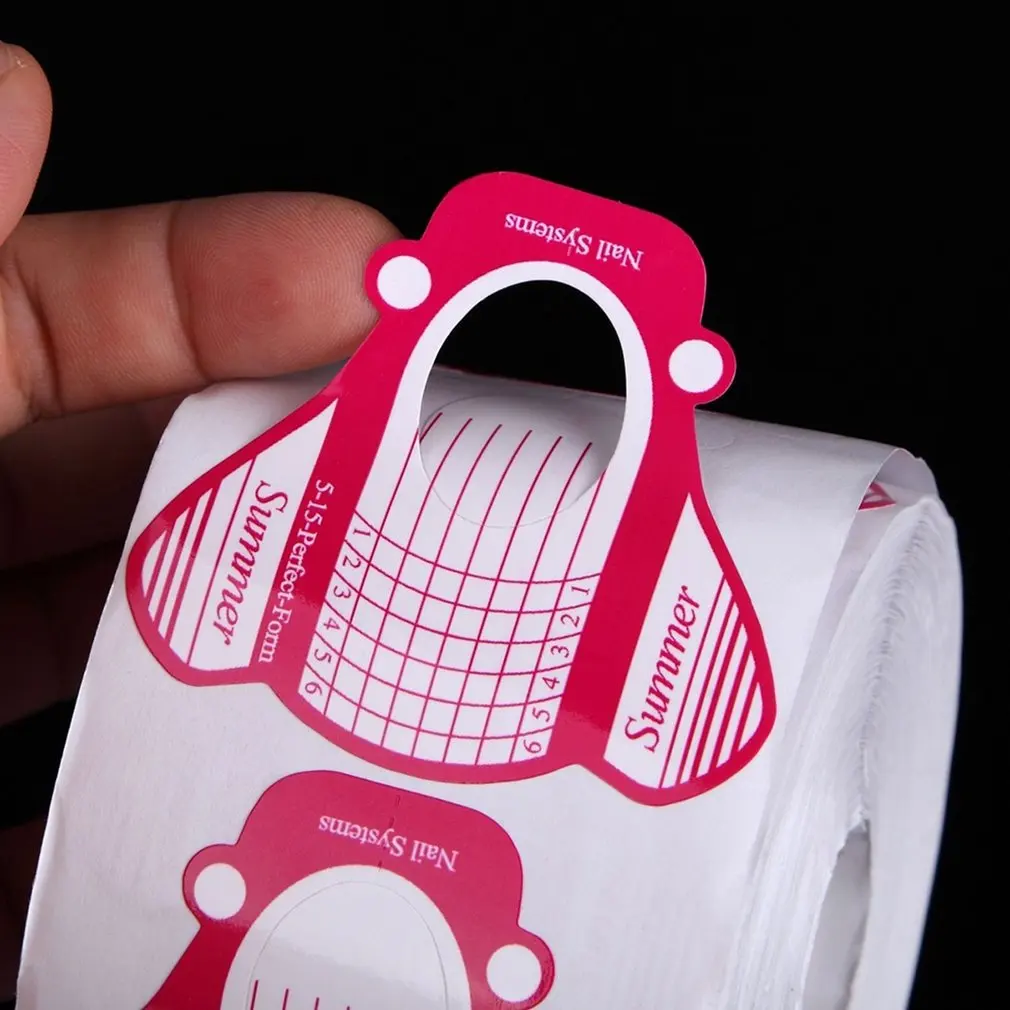 Прочный и долговечный бумажный лоток для ногтей в виде бабочки 100 штук|Комплекты