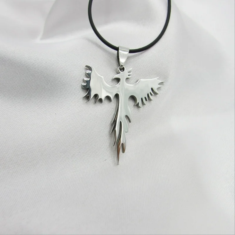 Повседневная цепочка из нержавеющей стали Ожерелье Феникса тотемное ожерелье