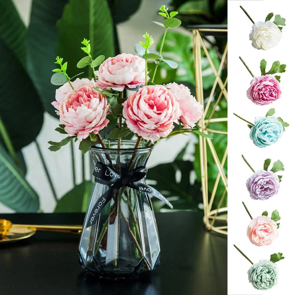 Искусственный цветок пиона для сцены недорогая фотография сада свадьбы вечерние