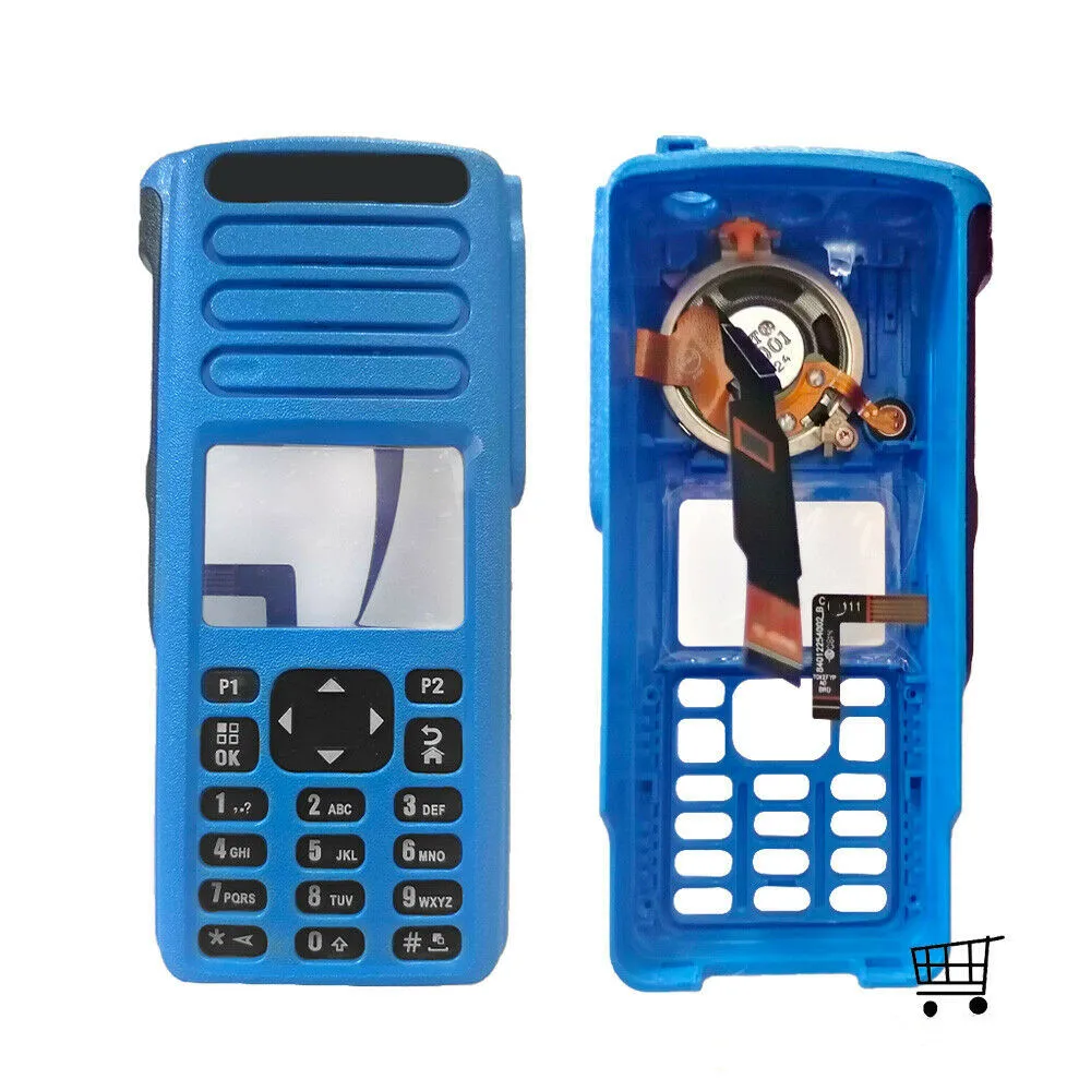 Blue Walkie Talkie Replacement Housing Case Cover with Speaker For DP4800 XPR7550 DGP8550 XIR P8668 P8660 Radio