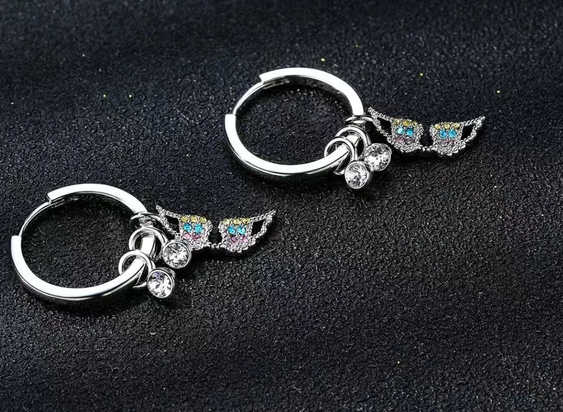 Модные кольца 2021 красочные серьги-кольца с бриллиантами золотое покрытие