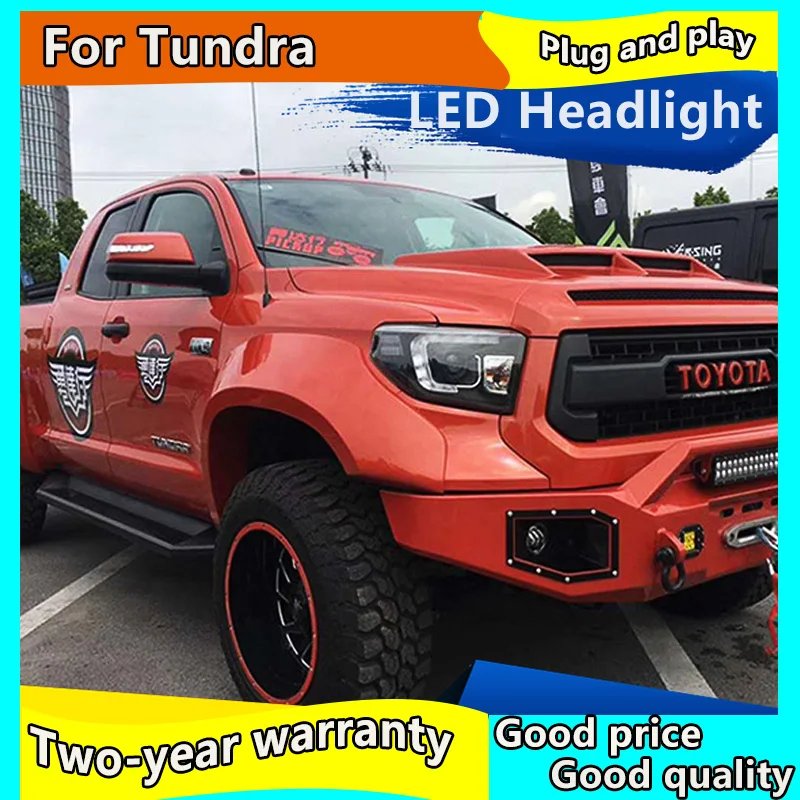 Налобный фонарь для Toyota Tundra 2014 2017 светодиодный фары секвойи фар Биксеноновые
