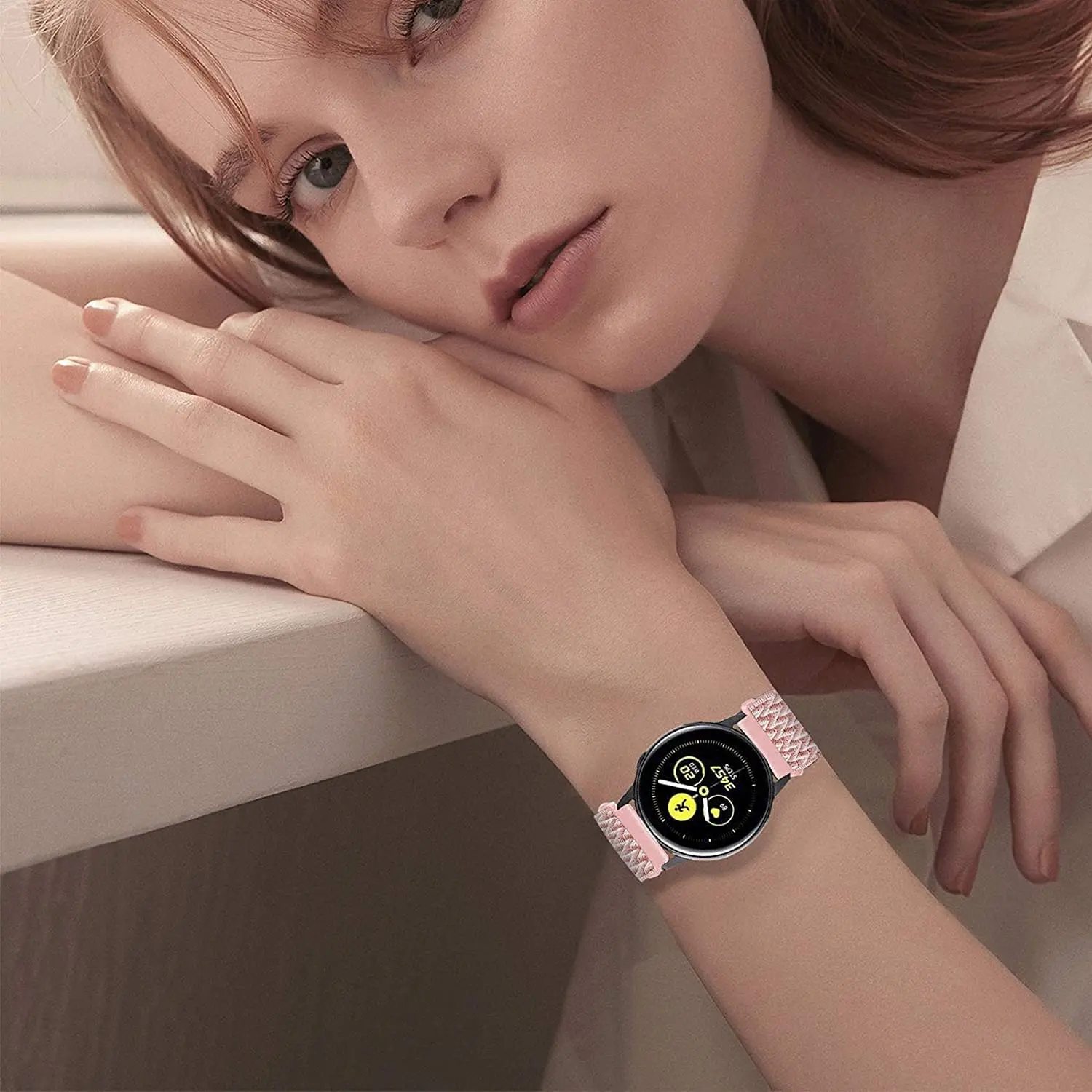 Фото Ремешок нейлоновый для Samsung Galaxy watch Active, эластичный браслет для Huawei GT 2 2e pro band, 20 мм 22 мм, 2/3 45 мм/46 мм/42 мм Gear S3 №4