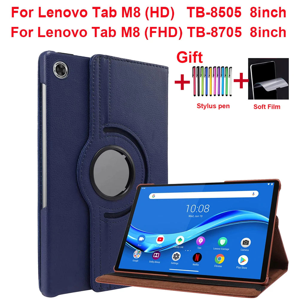 

Вращающийся на 360 градусов чехол для планшета Lenovo Tab M8 FHD TB-8705F/TB-8705N HD TB-8505F/X/FS 8 "чехол M8 TB-8705 TB-8505 8 дюймов