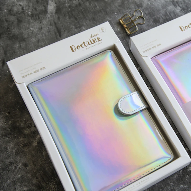 Цветной лазерный блокнот из искусственной кожи для путешествий офисный Рабочий