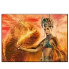 5D алмазная живопись Клеопатра, портрет змеи, женщина, мозаичная картина, вышивка крестиком, алмазная вышивка, украшение для дома