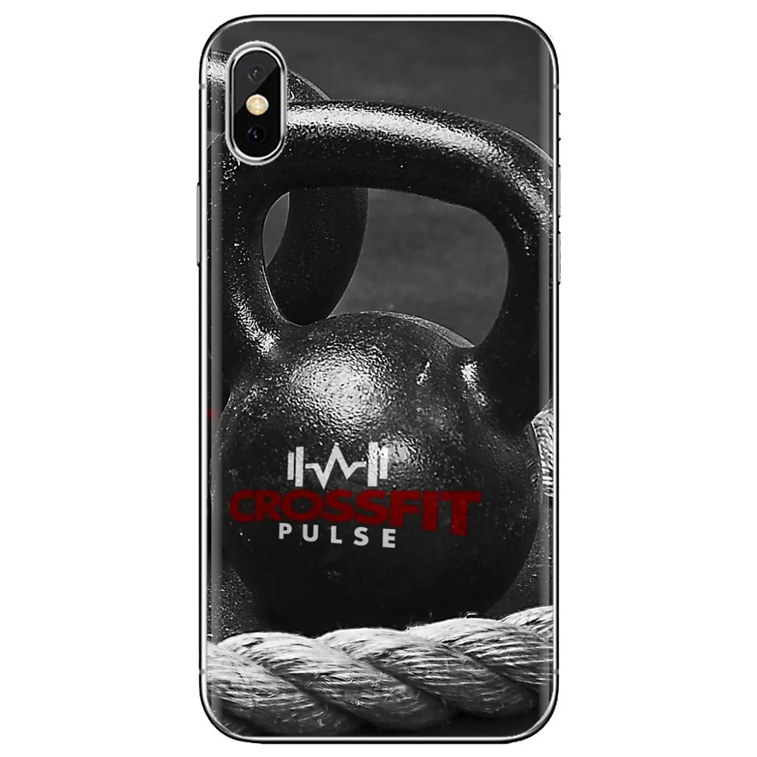 Тренировочный силиконовый чехол CrossFit для iPhone iPod Touch 11 12 Pro 4 4S 5 5S SE 5C 6 6S 7 8 X XR XS Plus Max