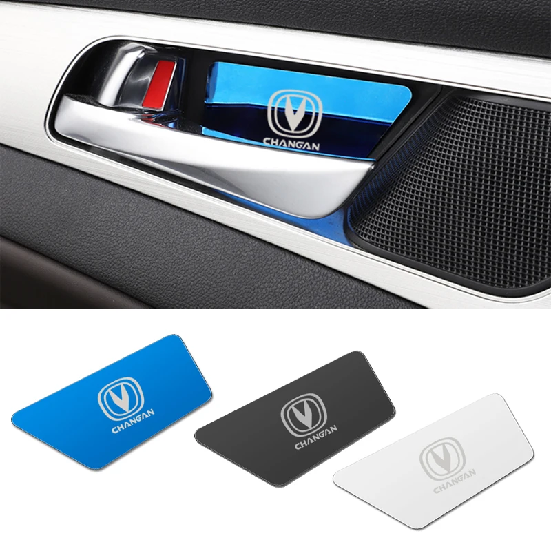 4 шт. наклейка из нержавеющей стали для внутренней двери автомобиля с орнаментом