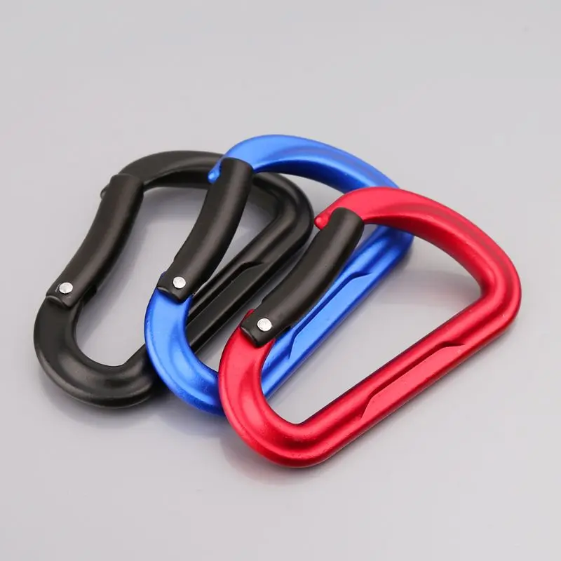 

Aluminum Alloy D-ring Carabiner Outdoor Camping Keychain Clip Snap Hook Buckle