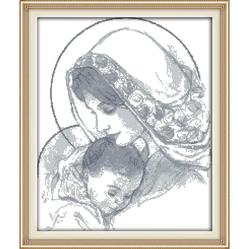 Картина DMC11CT 14CT для домашнего декора Набор вышивки крестиком из мультфильма мама