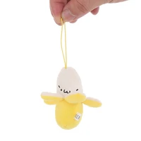 1pc 8cm cute banana plush toy kids children baby girls boys students gift soft pendant stuffed dolls keychain toy