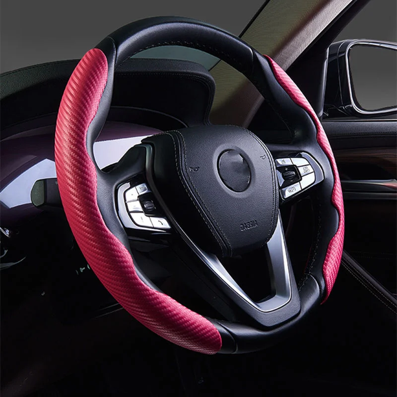 

Carbon Fiber Pattern Car Steering Wheel Cover Hollow pattern Skidproof For BMW 3 Series E90 Car Styling Accessories