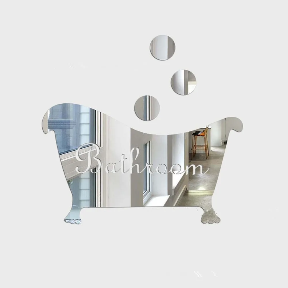 Креативная зеркальная настенная 3D наклейка забавная входная дверь детская