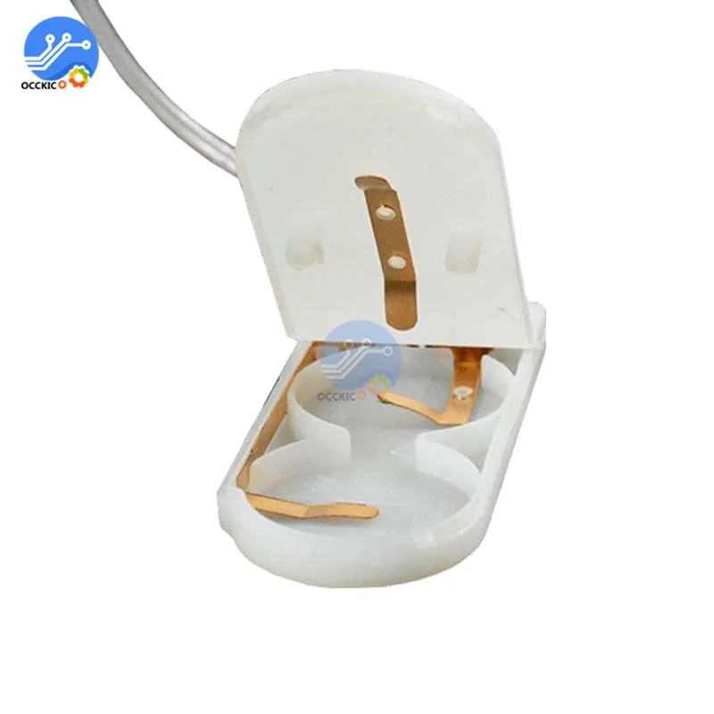 Черный/белый держатель для батарей CR2032 с кнопкой включения/выключения| |