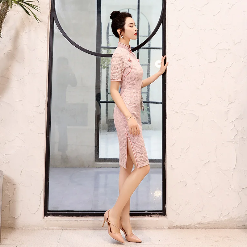 Платье-Ципао для молодых девушек длинное платье в традиционном китайском стиле