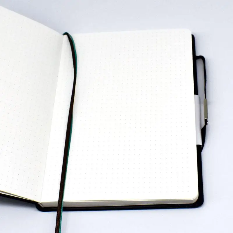 Notebook Dotted Journal Paper A5 Leather Softcover 160 Pages Ivory White 100 GSM Handmade Diary Note Pad F | Канцтовары для офиса