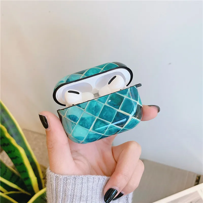For Pro-11 Чехол для Apple Airpods с абстрактным мраморным узором, чехол для наушников, чехол для Air pods Pro, Роскошный чехол для наушников с раковиной, чехол для наушников s Funda - Цвет: For Pro-11
