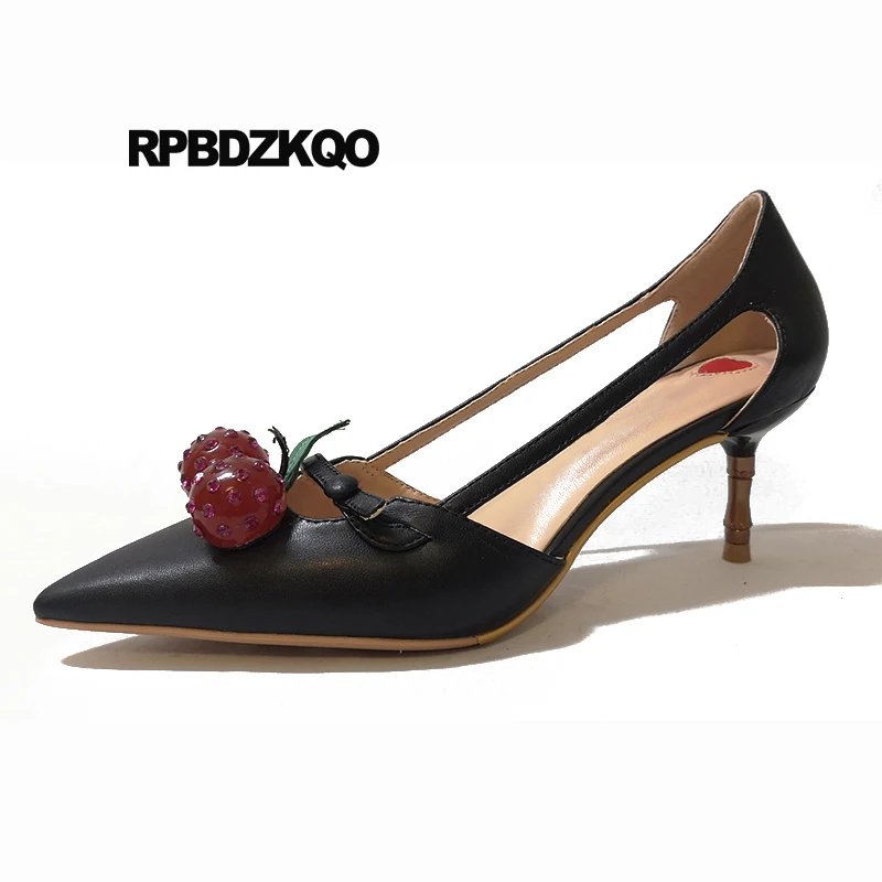 Роскошная женская обувь для женщин 2017 средний красный Размер 33 высокие каблуки