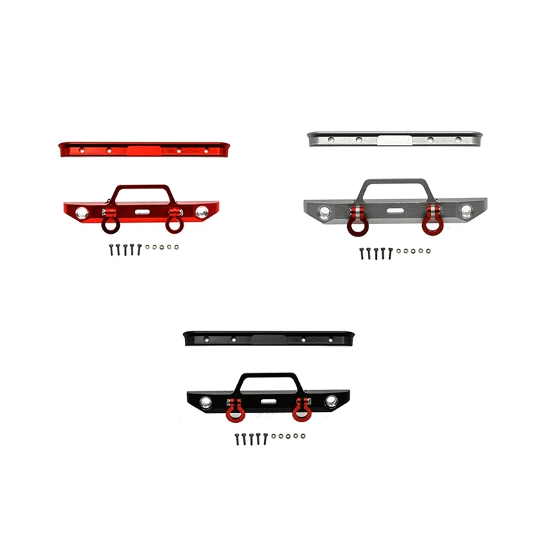 

for Axial SCX24 AXI00001 Chevrolet C10 Frame 1/24 RC Crawler Car Metal Front & Rear Bumper Upgrade Parts Accessories