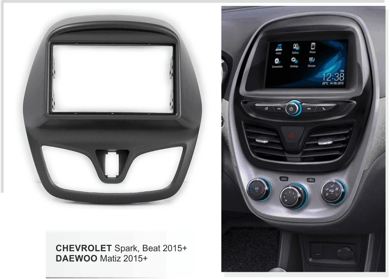 Лицевая панель для Chevrolet Spark Daewoo Matiz Holden 2015 + радио DVD стерео CD лицевая приборная