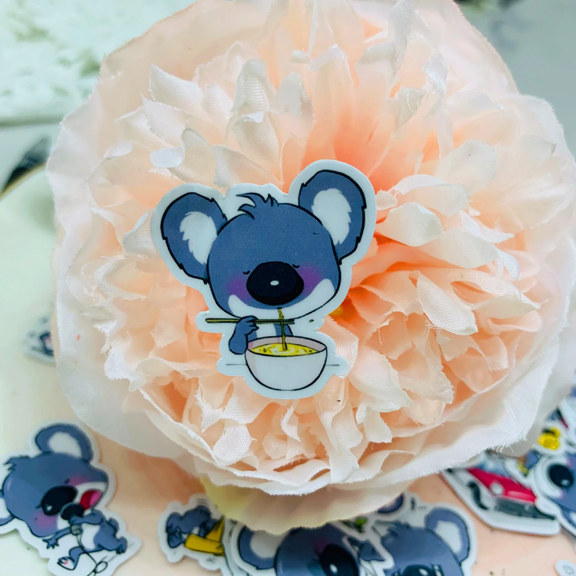 40 шт./упак. стильная футболка с изображением персонажей видеоигр коала Стикеры DIY