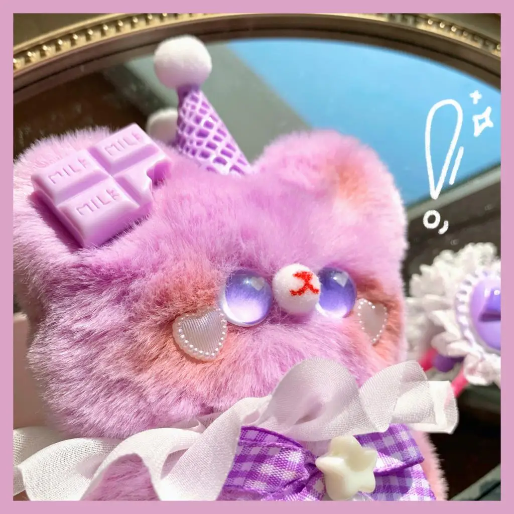 [Медведь Оригинальная кукла ручной работы плюшевый маленький медведь мультфильм