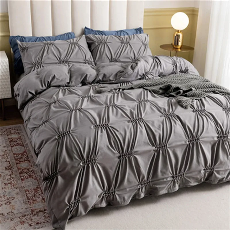 

3D Bedding Sets Plain Solid Simplicity Duvet Cover Bed No Sheet Single Double Queen King 220x240 Size Bedclothes Quilt Cover Set