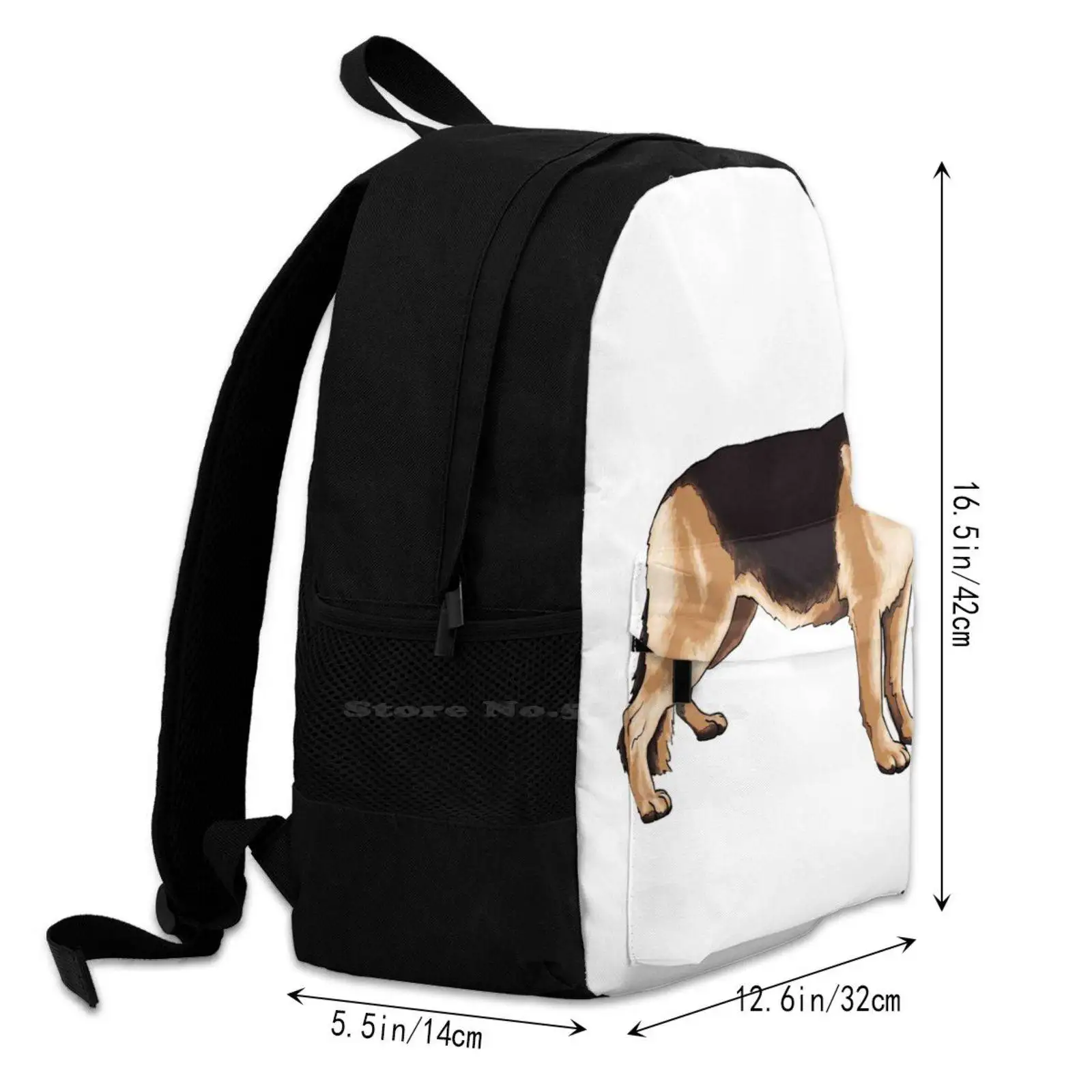 Школьный рюкзак большой емкости для немецкой овчарки сумки ноутбука Chardo55 щенка