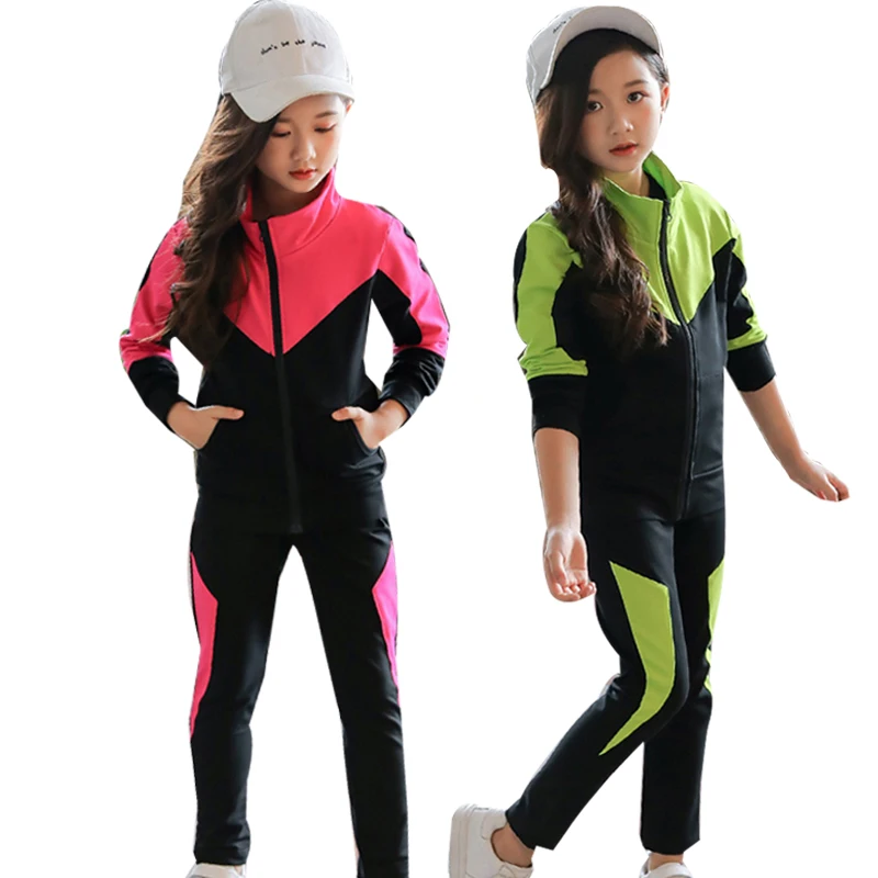 Girls Clothing Set Children 2020 Spring Autumn Sports Suit Long Sleeve Girls Tracksuits for Kids Clothes 4 6 8 10 12 13 Years