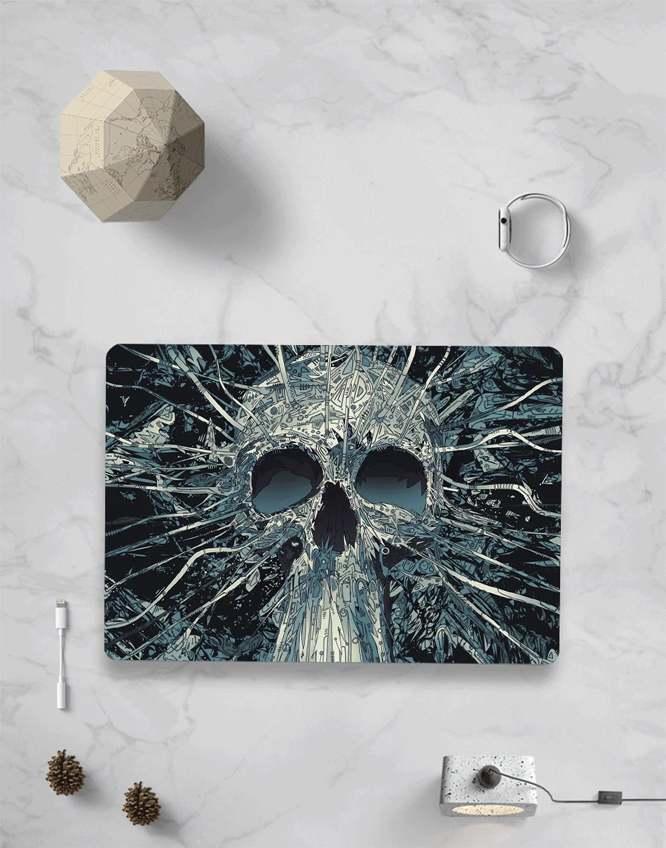 MTT чехол для Apple Macbook Pro 13 15 retina Air 11 13 дюймов Сенсорная панель Череп чехол для ноутбука mac book 12 защитный чехол