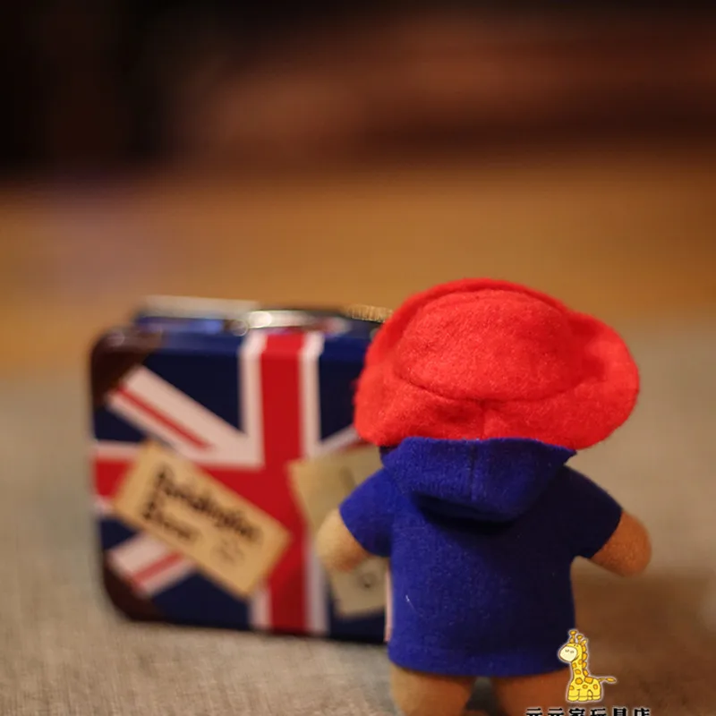 1 unidad de 8cm de embalaje de caja de hierro, Peque&ntilde;o Oso de Paddington de Londres, se puede utilizar como regalo de fiesta-1