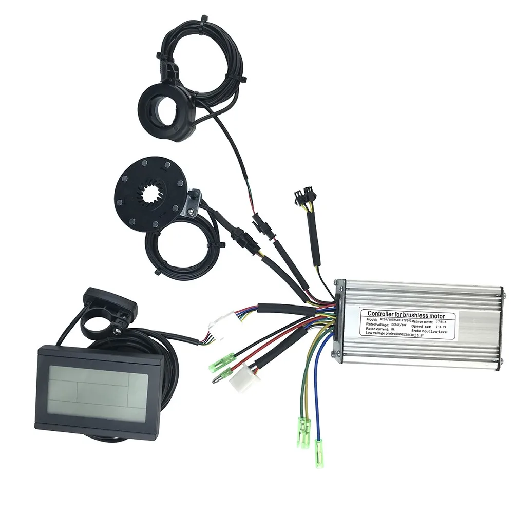 

E-Bike KT Controller 36V/48V 350W 17A SM Controller+LCD3 Display+Sensor+Thumb Throttle KT Series Electric Bicycles Parts