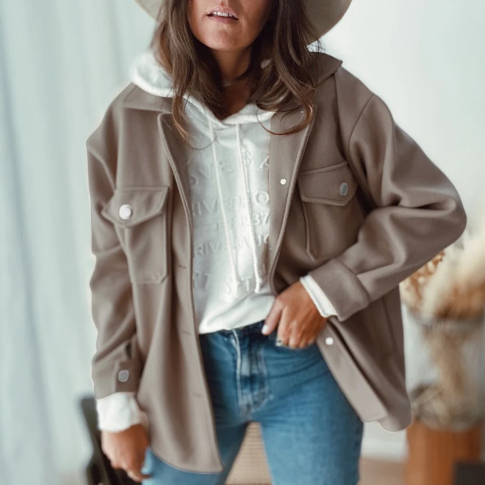 

Женское шерстяное пальто, винтажная короткая куртка, корейское шерстяное пальто, новинка сезона осень-зима 2020, женская верхняя одежда, улич...