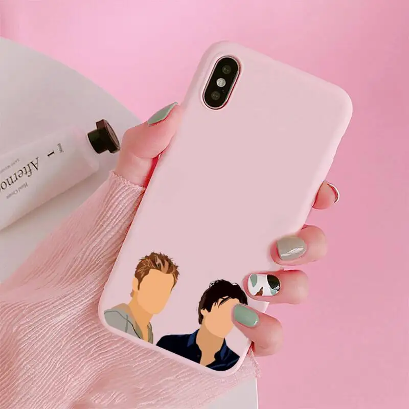 

the Vampire Diaries high quality Phone Case Candy Color for iPhone 6 7 8 11 12 s mini pro X XS XR MAX Plus