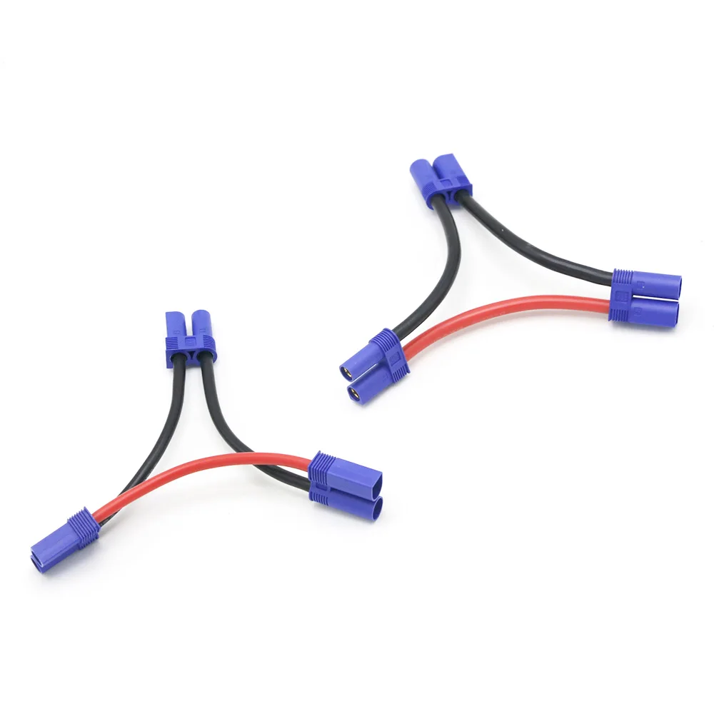 EC5 Parallel Battery Connector Cable Dual Extension Y Splitter 12AWG Silicone Wire 10CM / O Style for Rc Toys | Игрушки и хобби