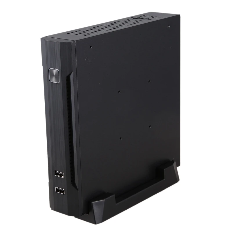Мини-ITX тонкий маленький чехол для компьютера с форм-фактором HTPC 2 x USB2.0 12V 8A