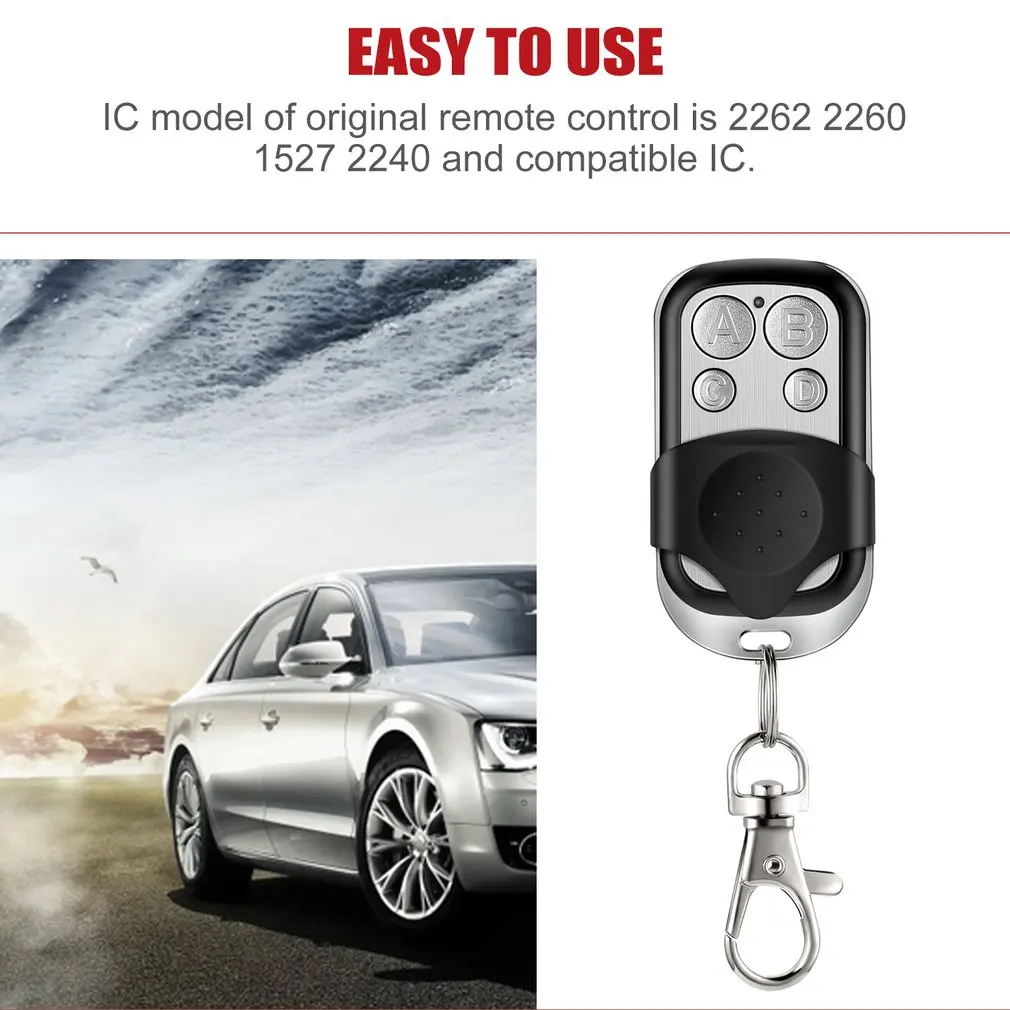 433 MHz RF 4 Channel Cloning Duplicator Key Fob A Distance Learning Electric Garage Door Controller IC model 2262 2260 1527 2240 | Дом и сад