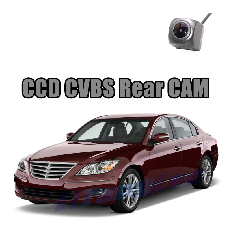 

Автомобильная камера заднего вида CCD CVBS 720P для Hyundai Genesis Sedan 2009 ~ 2013, камера заднего вида с ночным видением, водонепроницаемая парковочная резервная камера
