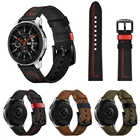 Ремешок кожаный для Samsung Galaxy Watch GearActive 2Huawei Watch GT2, спортивный Воздухопроницаемый браслет для Amazfit GTR, 22 мм 20 мм