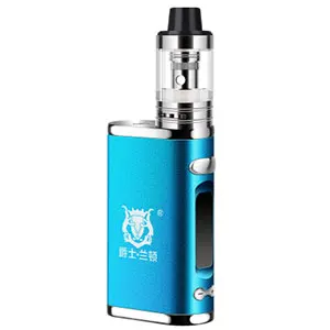 Blue Электронная сигарета, регулируемый vape 80 Вт, комплект модов, Встроенный 2000 мАч, батарейный блок, 3 мл, бак, электронная сигарета, большой дымовой Атомайзер - Цвет: Blue