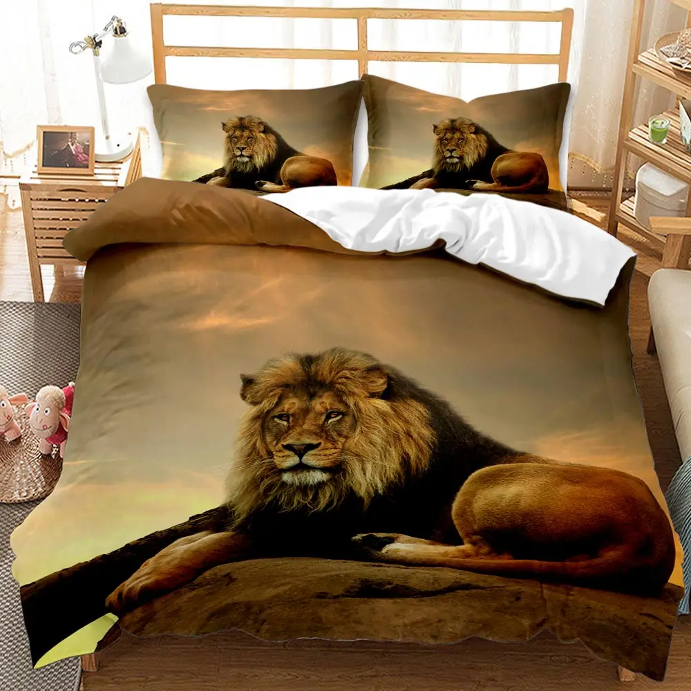 

Beauty and Force 3D Tiger Twin Queen King Kids Bedding Set Luxury Full Size Sets Pink Bed Comforter Set Duvet Cover Bedroom