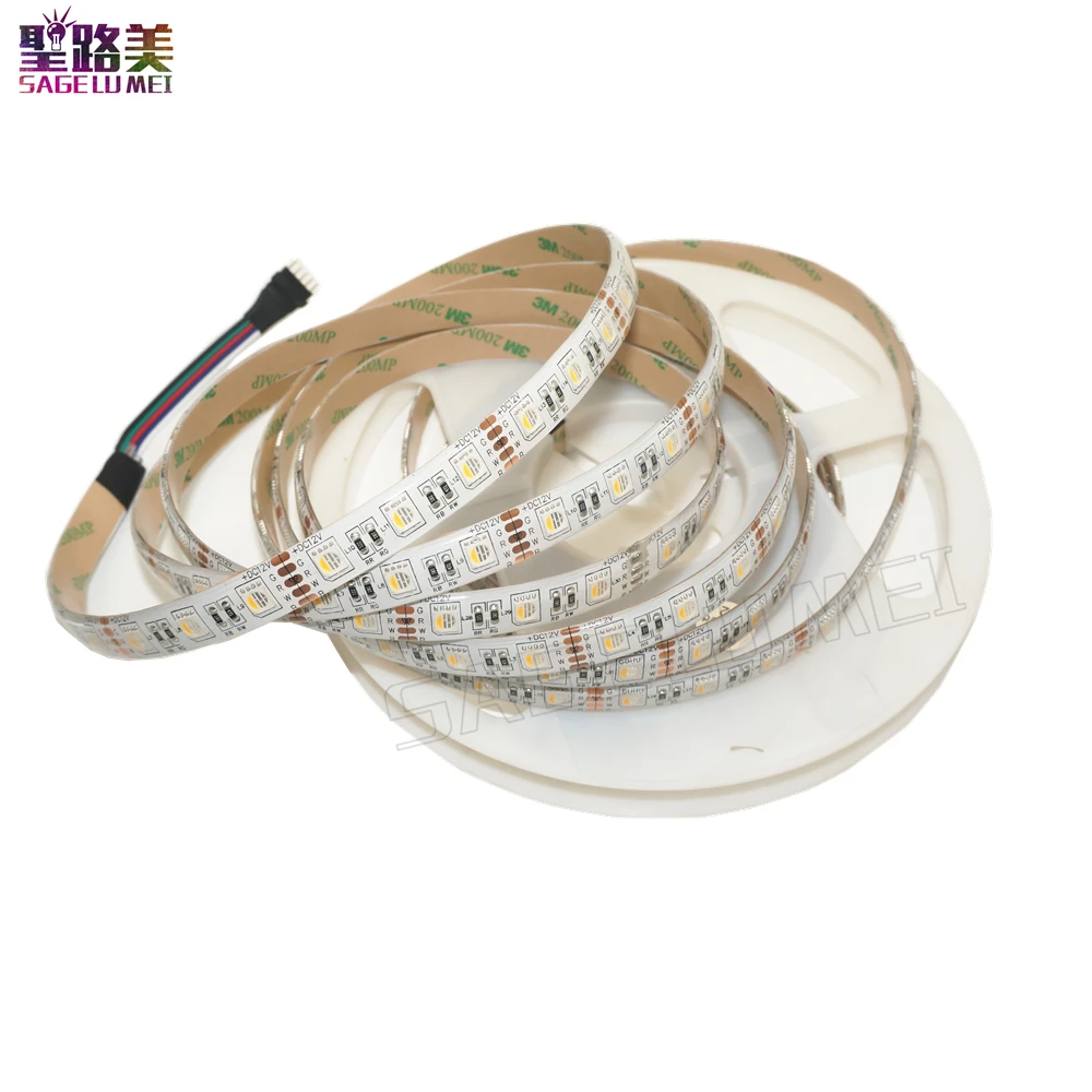 Светодиодный чип лента 4 цвета в 1 12 В 24 RGBW /RGBWW SMD 5050 гибкий светильник RGB +