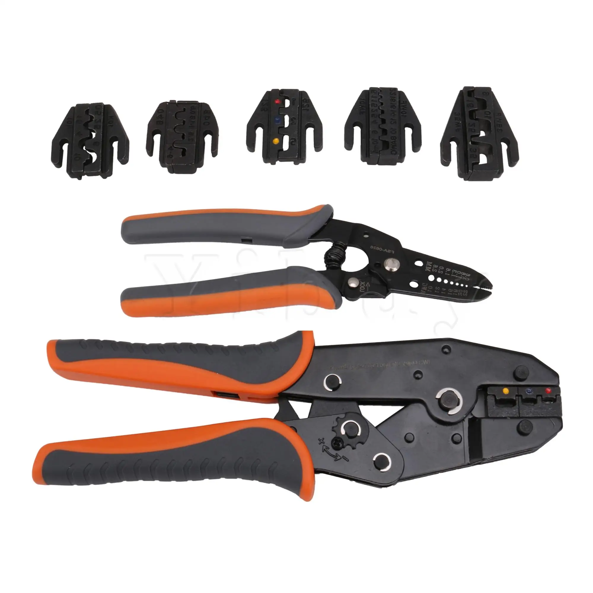 8 x быстросменных инструментов для обжима проводов с храповым механизмом