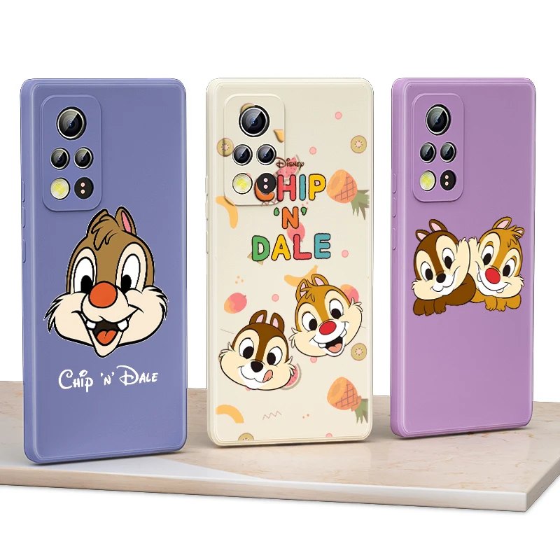 For Honor 50 SE V40 30 30S 20 20E 20S Lite Pro Plus 5G Phone Case Chip N Dale Cute Disney Liquid Silicone Soft Cover Capa | Мобильные